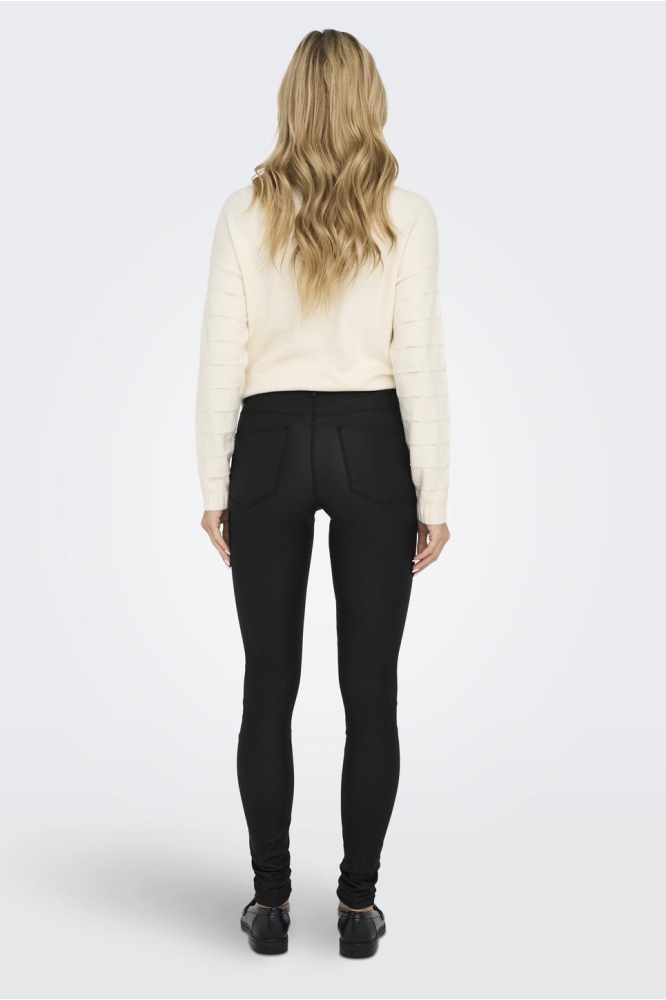 ONLANNE K MID WAIST COATED JEANS NOOS 15151791 Black